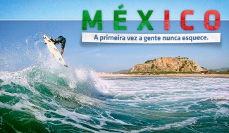 Tiago Arraes aproveitando as rampas da região de Salinas, ao sul do México.  Foto: Pedro Fortes
