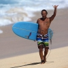 Kirk Hammett do Metallica no Hawaii. Foto: Brien Bieman/TransworldSurf.