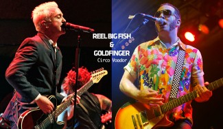 John Feldmann (Goldfinger) e Aaron Barret (Reel Big Fish). Fotos: Marcos Myara