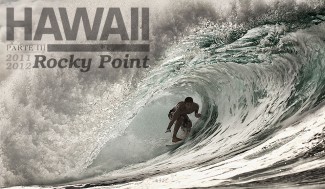 "Rocky Point é o pico que, para os competidores, mais vale a pena treinar. Esquerdas, direitas, ondas rápidas, às vezes perfeitas, fortes... E apesar do grande crowd, sempre sobra umas pros brasileiros!" – Rafael Teixeira. Foto: Marcio Luiz