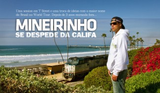 Adriano de Souza checando as condições para uma de suas últimas caídas em T Street antes de voltar para o Brasil. Andre Magarao fotografou tudo e trocou uma ideia rápida com ele sobre sua atual fase. Fotos: Andre Magarao