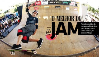 No mês passado aconteceu na Praça Duó, Rio de Janeiro, o Oi Vert Jam, válido como uma etapa do mundial World Cup Skateboarding 2012. O evento, que comemorava 10 anos de existência, acabou sendo finalizado antecipadamente por conta de um temporal que impediu a final de acontecer no último dia do evento. Porém, nos 3 dias de campeonato, muita coisa aconteceu e aqui você confere uma seleção de algumas das melhores fotos de lá. Nesta: Sandro Dias. Foto: Minduim