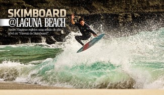 Paulo Prietto, atleta Etnies, é uma das referências do esporte, ganhou diversos campeonatos e é tido como um dos melhores riders em The Wedge. Stalefish Air. Fotos: Andre Magarao