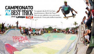 No sábado, dia 3 de Março, aproveitamos a movimentação da galera que estava na Praça Duó para a etapa mundial de skate vertical, o Oi Vert Jam, para montar um evento à parte. Com a premiação por conta da URGH e TNT, a galera local e os visitantes do Bowl se encarregaram do show para o público que se juntou ao redor da pista. Na foto: Yan Felipe voando de cima da transição para dentro do Bowl. Foto: Robson Sakamoto/URGH
