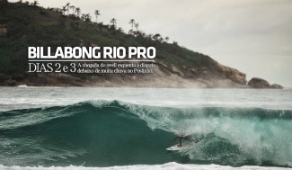 No segundo dia de Billabong Rio Pro as baterias rolaram no palco principal do evento, o Postinho, na Barra da Tijuca, debaixo de muita chuva. O Round 2 (repescagem) e parte do Round 3 rolaram em ondas fracas, com o dia sendo encerrado por conta da forte chuva. No dia seguinte, os Rounds 3, 4 e 5 foram finalizados aproveitando o auge do swell. Nesta: Mineirinho no tubo que garantiu sua vitória contra Taj Burrow no Round 5. Foto: Marcos Myara