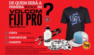 Acesse a página da Layback no Facebook para dar seu palpite e concorrer ao Kit Volcom Fiji Pro Acesse a página da Layback no Facebook para dar seu palpite e concorrer ao Kit Volcom Fiji Pro.