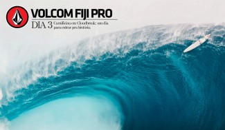 Ontem, dia 7 de junho, certamente ficará marcado na história do surf. A previsão de um mega swell em Fiji se concretizou e após uma primeira chamada para o campeonato na onda secundária, Restaurants, a organização do evento optou por ir em frente e fazer uma nova chamada para Cloudbreak, quebrando com 15+ pés. O campeonato teve seguimento, mas não por muito tempo... Foto: ASP Ontem, dia 7 de junho, certamente ficará marcado na história do surf. A previsão de um mega swell em Fiji se concretizou e após uma primeira chamada para o campeonato na onda secundária, Restaurants, a organização do evento optou por ir em frente e fazer uma nova chamada para Cloudbreak, quebrando com 15+ pés. O campeonato teve seguimento, mas não por muito tempo... Foto: ASP