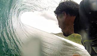 Desert Point de GoPro na mão