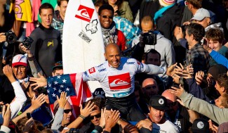 O campeão Kelly Slater. Foto: ASP O campeão Kelly Slater. Foto: ASP