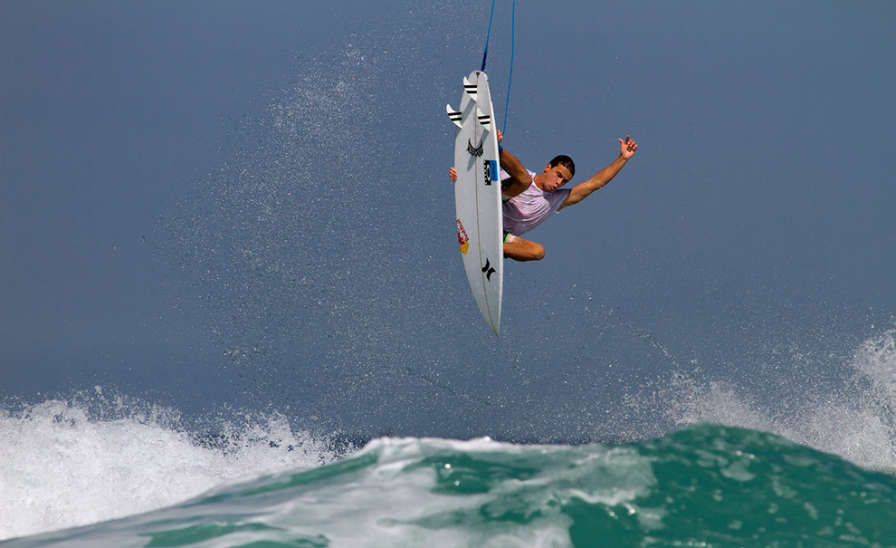 Julian Wilson, Stalefish. O arsenal do australiano é incrível! Foto: Andre Magarao