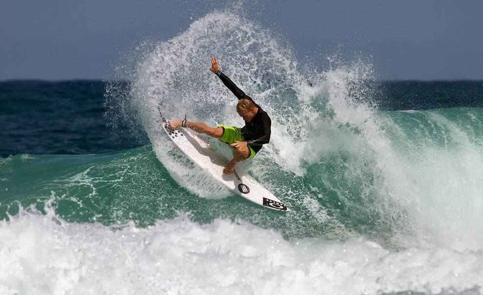 Adam Melling foi um dos destaques da etapa carioca do WCT no ano passado, com um tubasso nota 10. Hoje ele estava solto! Foto: Andre Magarao