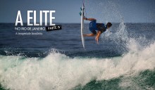 Nos dias que antecederam a abertura da etapa carioca do WCT, os brasileiros da elite mostraram toda a intimidade que tem com este tipo de onda e se destacaram nas sessões de freesurf no Postinho, Barra da Tijuca. Nesta, o primeiro top a desembarcar no Rio, Gabriel Medina, ilustrando o argumento. Foto: Marcio Luiz
