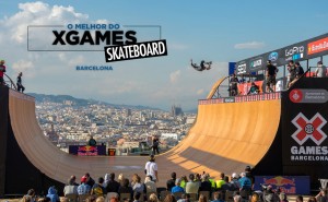 Aqui você confere um pouco do que rolou nas categorias Vert, Skatepark e Street League, dos X Games Barcelona. Nesta: O sempre favorito Pierre-Luc Gagnon dessa vez terminou em 5º lugar. Foto: Tristan Shu / ESPN Images