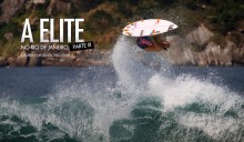 Foram quase 12 horas seguidas de freesurf, com um nível altíssimo de performance, tanto por conta dos Top 32 quanto dos freesurfers e locais da região. No dia 7 de maio, o Postinho ascendeu com incessantes ondas em diversos picos, e um line up de peso! Este é Jordy Smith, um dos melhores até agora no Postinho, em uma de suas marcas registradas, o Rodeo Flip. Foto: Myara