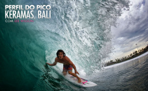 A onda de Keramas, em Bali, será palco da quinta etapa do WCT. Na véspera do campeonato, a Layback te traz ninguém menos que Lee Wilson, o local mais expressivo de Bali, para apresentar Keramas detalhadamente neste Perfil do Pico. Nesta, ele abre a matéria com propriedade. Foto: Diogo d'Orey