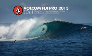 No primeiro dia de Volcom Fiji Pro 2013, o desfalque de Kelly Slater e Joel Parkinson contribuiram para a classificação dos brasileiros Miguel Pupo e Heitor Alves para o Round 3. Cloudbreak funcionou com pelo menos 2,5 metros de tubos e o wildcard Mitch Coleborn surpreende novamente com o maior score do dia. Foto: Kirstin/ASP