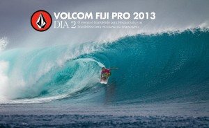 Todos os brasileiros na repescagem foram eliminados ontem, deixando somente Heitor Alves e Miguel Pupo para disputar o Round 3 do Volcom Fiji Pro 2013. O dia também foi marcado por algumas performances espetaculares como as de John John Florence, Taj Burrow, Joel Parkinson e Jordy Smith. Foto: Kirstin/ASP