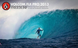 Mesmo com os Lazy Days no Volcom Fiji Pro, a elite não pára de surfar. O evento pode voltar à qualquer hora mas enquanto isso, aqui está um presente pra você: as sessões sem a famosa lycra colorida. Legendar uma foto dessa nunca é fácil. Aqui, CJ surfando com a prancha emprestada de seu irmão Damien Hobgood, tornando o trabalho do editor mais difícil ainda na hora de escrever sua legenda. Foto: Kirstin/ASP