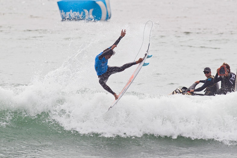 Na estréia no WT, Miguel Pupo acertou excelentes aéreos. Foto: Divulgação/ASP