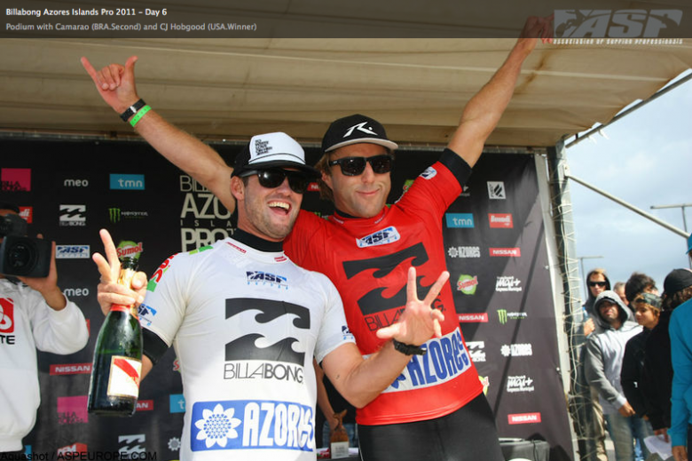 Os finalistas em Portugal, C.J. e Nathan. Foto: ASP Europa.