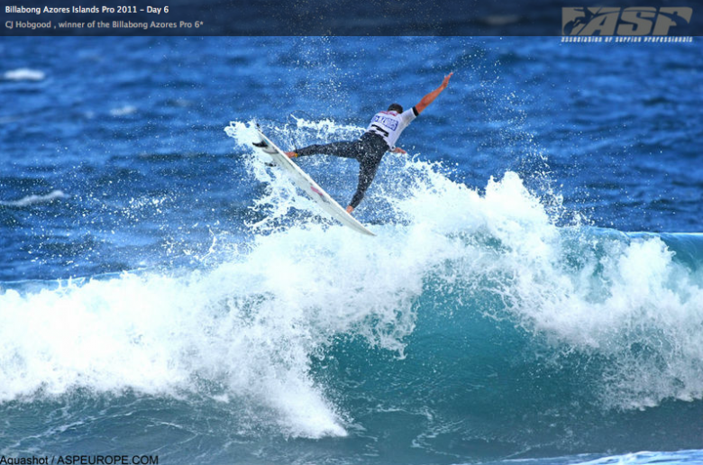 C.J. invertendo o voo no Prime português. Foto: ASP Europa.