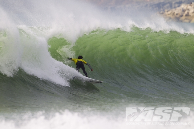 Heitor Alves foi um monstro em Supertubos e terminou em quinto. Foto: Kirstin / ASP