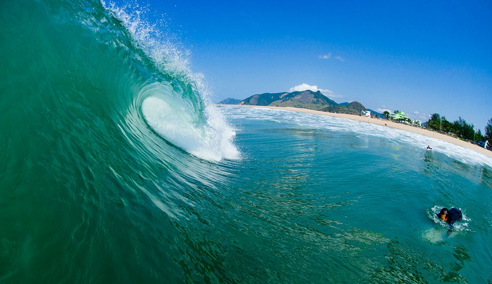 Essa é perfeita para quem ainda acredita que as ondas do Canto do Recreio são cheias e ruins. Foto: Fellipe Ditadi