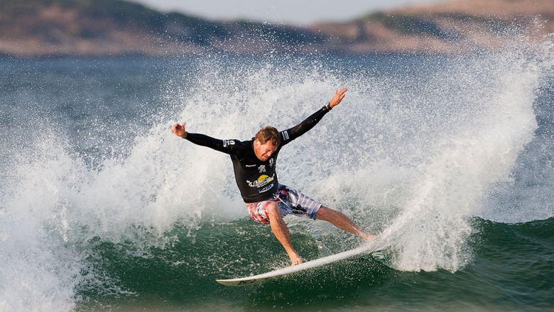 Local de Itacoatiara, Guilherme Herdy representou muito bem o Brasil no tour durante anos. Foto: Cestari / ASP