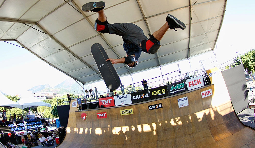 Sandro Dias, 360 flip. Foto: Marcos Myara
