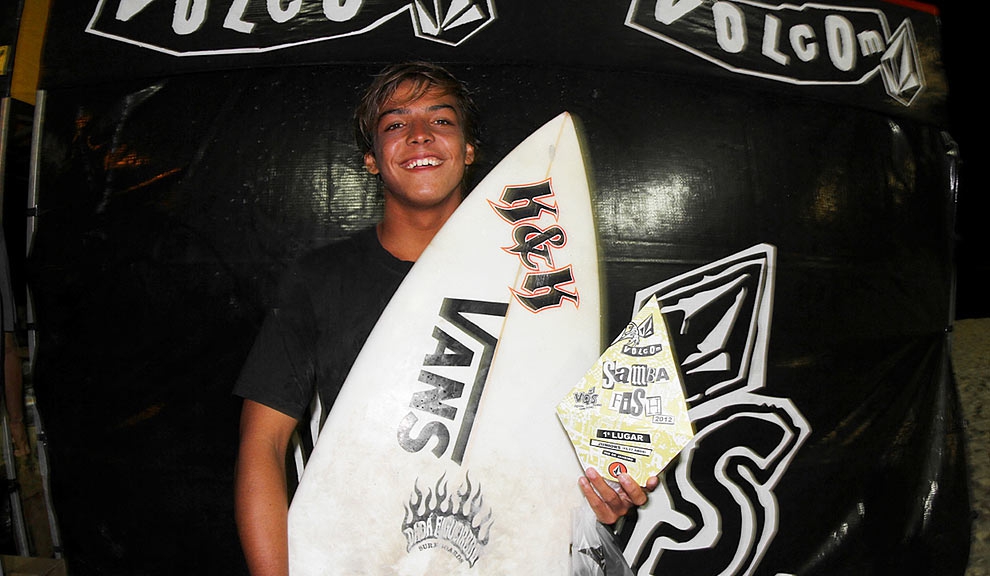 Dávio Figueiredo garantiu sua vaga na seletiva paulista, que vale uma participação no VQS Surf Tour, em Newport Beach, Califórnia.