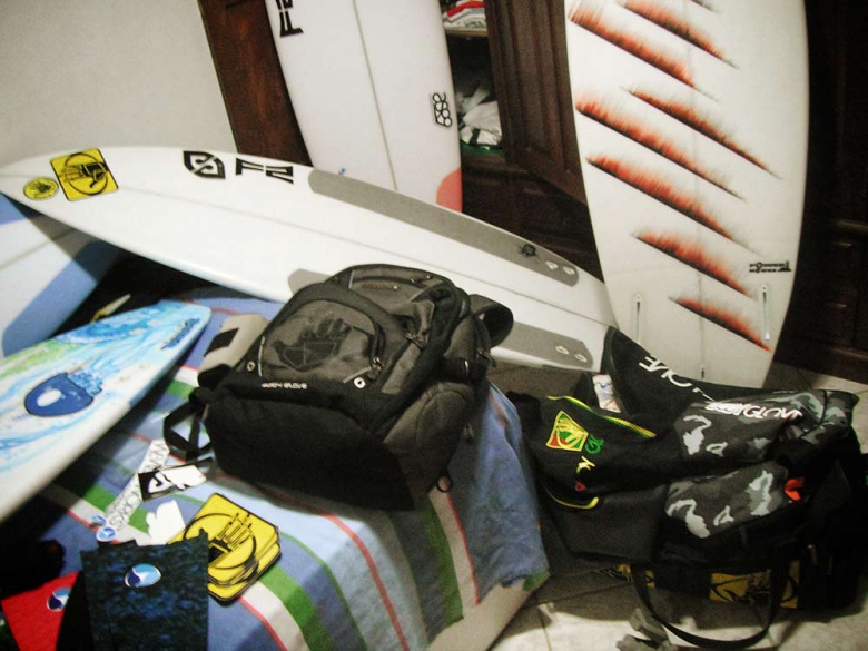 Preparativos finais para o embarque.