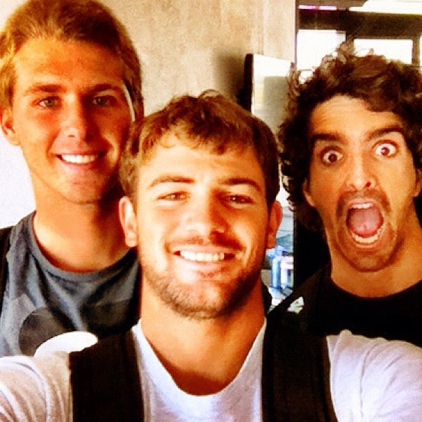 @alejomuniz com @jesse_mendes e @jeronimovargas durante o campeonato em Ballito, África do Sul.