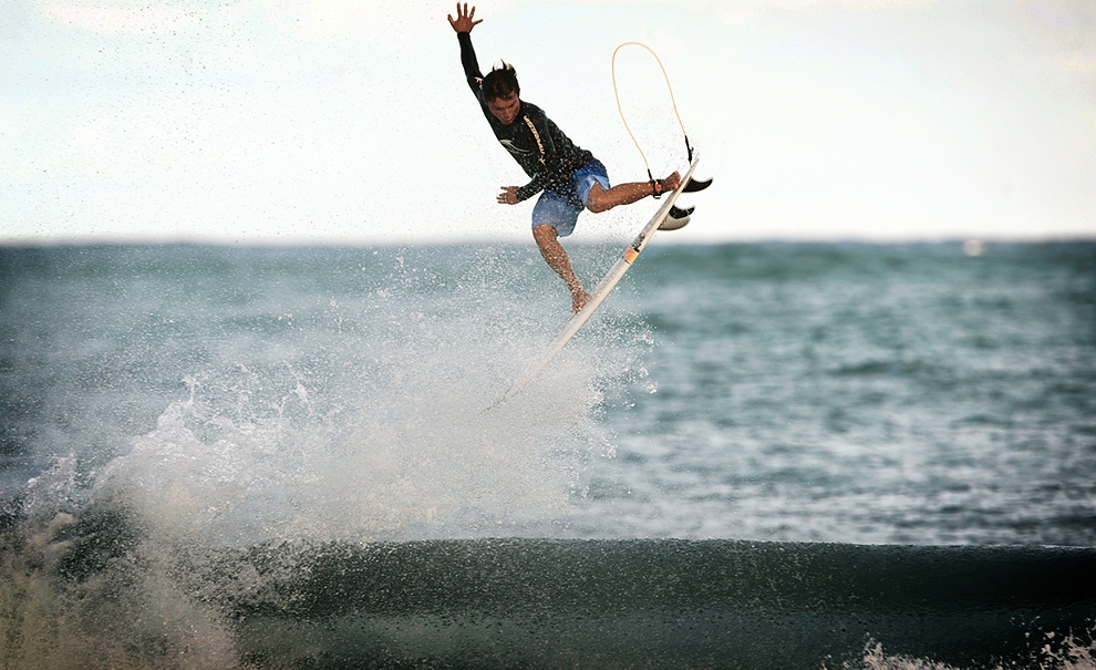 Flávio Nakagima, Alley Oop em Rocky Point. Foto: André Portugal