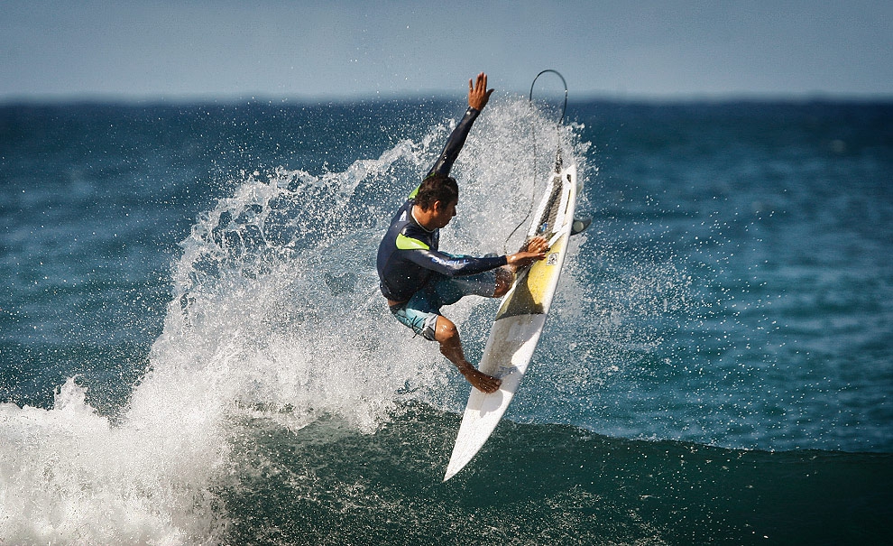 Hizunome Bettero surfando solto em Rocky Point. Foto: André Portugal