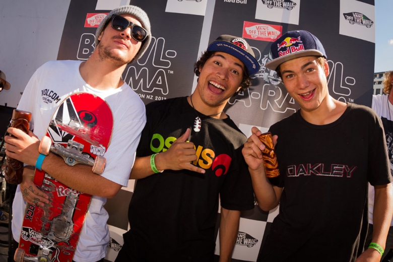 Pedro Barros, Josh Rodriguez e Alex Sorgente. Foto: Red Bull