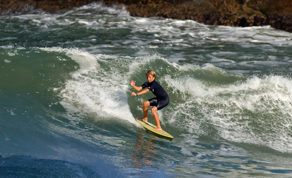 Lucas Fink de apenas 14 anos chegou na semi final da categoria amadora. Foto: Andre Magarao