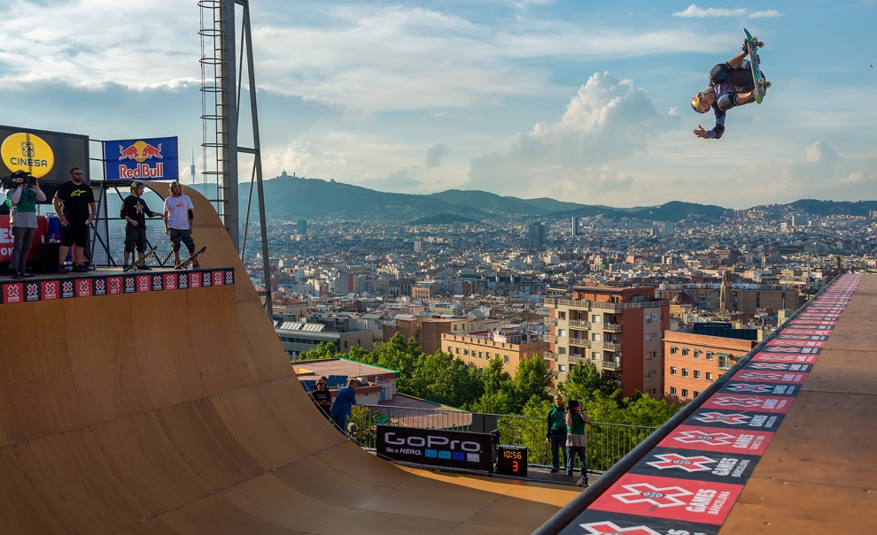 Após uma performance excelente que lhe rendeu a medalha de prata em Foz do Iguaçu, Sandro Dias chegou em mais uma final de X Games e terminou em 7º lugar. Foto: Tristan Shu / ESPN Images