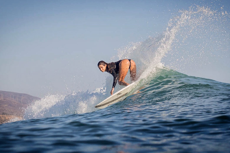 Anastasia Ashley, freesurf em Trestles. Foto: Marcio Canavarro/TheSurfChannel.com