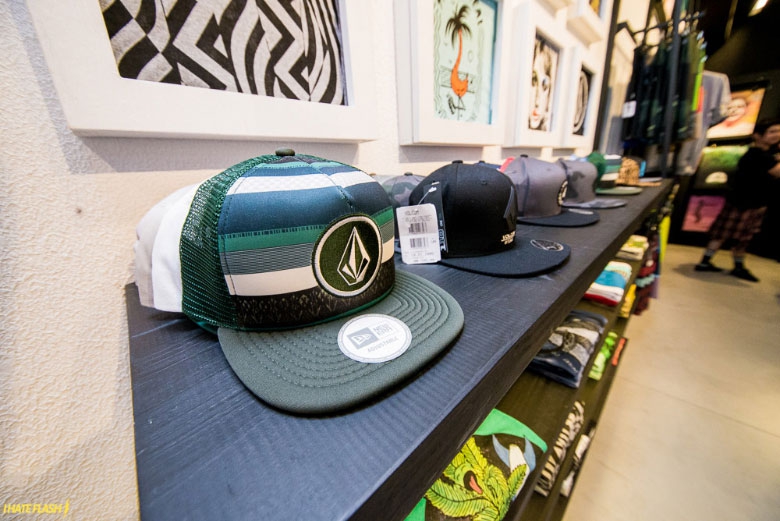 Volcom headwear.