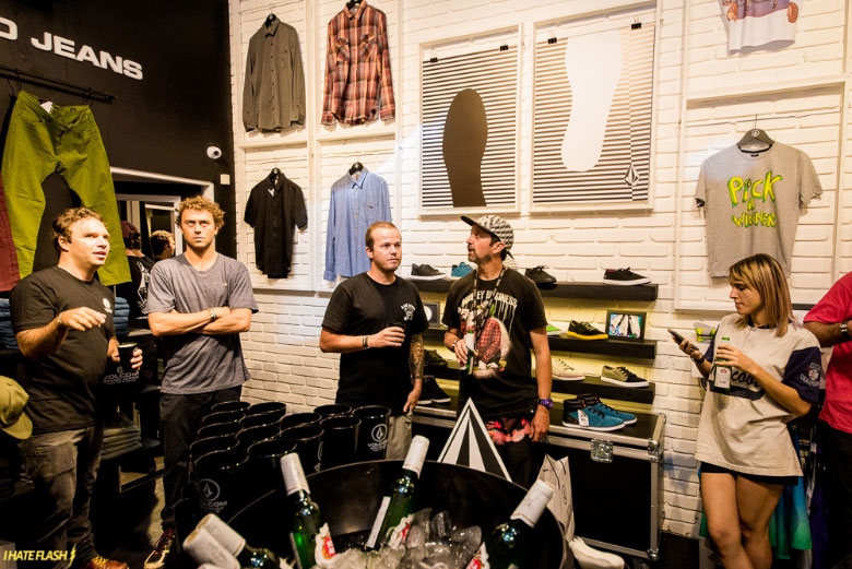 Os fundos da Volcom Flagship.