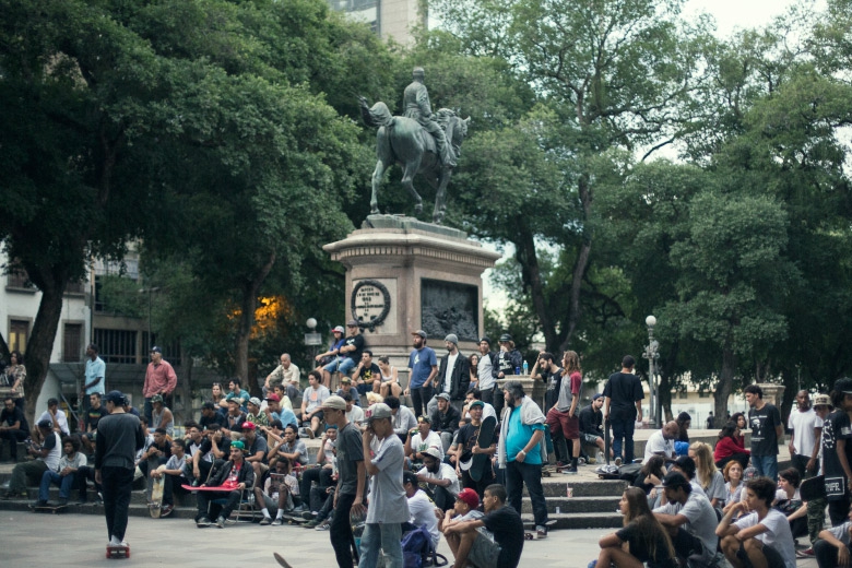 Praça XV bombando. Foto: Layback